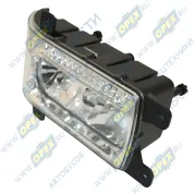 Блок-фара КАМАЗ с эл.корректором 24в,левая,н/о,с ДХО и св.диод.УП (с 07.2016)