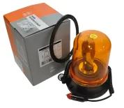 Маяк проблесковый оранжевый 24в (на магните) ламповый ø180.5, h=208