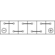 Аккумулятор (АКБ) обратная полярность 95 а/ч 353x175x190