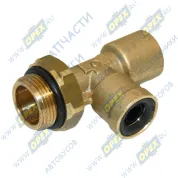 Фитинг (тройник) Т-образный; Рнаруж=M22х1,5/ трубка ф12/ф12мм