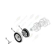 Шкив коленчатого вала Камаз (дв.Cummins ISBe185B)