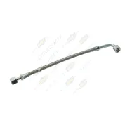 Трубка (сталь) ф10 L=410 Г=М17+К21/Г=М17+К21; 1 фитинг 90 град.,в оплетке, турбины подающая Cummins ISBe185