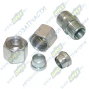 Фитинг (штуцер) прямой; трубка ф10/ф10х1мм (гайка) разборный