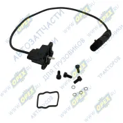 Датчик включения стоп-сигнала (ПВХ) 47х35 плоский контакт 13х4 4 отв. ф4 с проводом L=450 плоский разъем 4 контакта