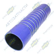 Шланг (патрубок) ф90х100/ф100х110 L=400 (гофр. в метал. кольц.) интеркулера выпускной HOWO T5G / SITRAK C7H