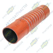 Шланг (патрубок) ф90х100/ф100х110 L=400 (гофр. в метал. кольц.) интеркулера выпускной HOWO T5G / SITRAK C7H