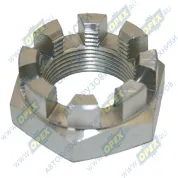 Гайка ГОСТ-5918 М27х1,5 h=19 К=41 корончатая JAC N56,N75,N80 КАМАЗ Компас-5/9 поворотного кулака