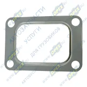 Прокладка (сталь) прямоуг. 135х92 внутр. 92х64 4 отв. ф13 турбокомпрессора Iveco EuroTech, EuroStar, Stralis, AS Stralis, EuroTrakker,
