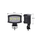 Фара рабочего света светодиодная прямоугольная 15 вт (3 диода) (ближний) 89х67х50мм