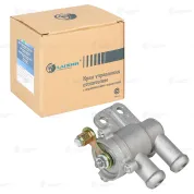 Кран 80х75 Dнаруж=16/18 креп 2отв.ф6,с рычагом отопителя ГАЗ-3302,Газель,ГАЗ-3307 (102х38х74)