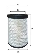 Фильтр воздушный (внутренний) H=331 D=185 \ CATERPILLAR