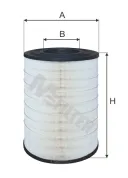 Фильтр воздушный A=249 B=119 H=383 MAN L2000/M2000, MB Unimog MAN Bus (1970-2020), MB Unimog (1966-2020), RVI LCV (1970-2020)