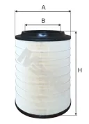 Фильтр воздушный A=232 B=150 H=415 MAN TGL 06/2005->,TGM 11/2005->,Lion s Intercity/C 03/2015-> MAN Bus (1970-2020)