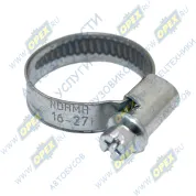 Хомут червячный ф16-27мм (винтовой)