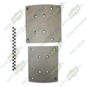 Тормозная накладка задняя (8+10 отверстий) КамАЗ-6580