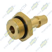 Фитинг (штуцер) прямой под шланг ф14/ Рнаруж=M22х1,5 К=28 L=48 (латунь)