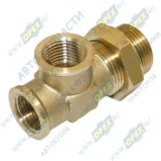 Фитинг (тройник) F-образный; Рнаруж=М22х1,5/ Рвнутр=M16х1,5/M16х1,5