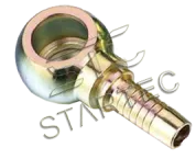 Фитинг Штуцер (ушко-ёлочка) под топливный болт M20x1,5 D10 мм