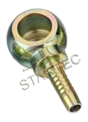 Фитинг Штуцер (ушко-ёлочка) под топливный болт M18x1,5 ф10 мм