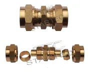 Фитинг (штуцер) прямой; трубка ф16/ф16мм (гайка) разборный