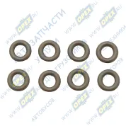 Кольцо (РТИ) круг.сеч. 007-014-35 ГОСТ-9833-73 (к-т 8шт) VITON FPM фторкаучук форсунки Газель