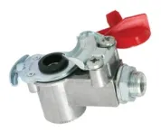 Головка соединительная M16х1.5 (+ фильтр) - красная; прицеп (без клапана) DAF LCV (1970-2020), MAN LCV (1970-2020), SCANIA LCV (1970-2020)