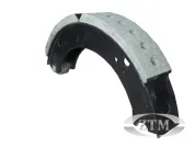 Колодка тормозная(стальная) L=580 s=70 двухреберная передняя с роликом