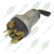 Выключатель (замок) зажигания МАЗ, КАМАЗ, КРАЗ L=75; 5 двойных клемм,флажок