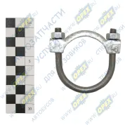 Хомут глушителя ф48 малый ПАЗ, ГАЗ в сборе