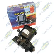 Насос гидроусилителя (ГУРа) КАМАЗ в сборе с бачком и шестерней отвод М24 KAMAZ 4310 1979-/ LIAZ 5256