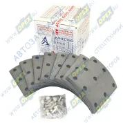 Накладка тормозная (205х180) КамАЗ передняя (9 отв.) после 2013г