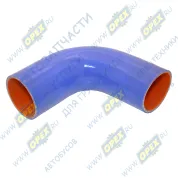 Шланг (патрубок) кривой (1 изг.) ф60х70 L=300 радиатора нижний Камаз