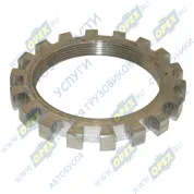 Гайка (круглая) М80х2 С/И h=12 внутр.резьба подшипников ступицы и оси балансира полуприцепа, зубчат