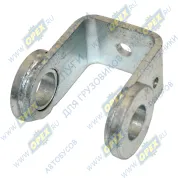 Опора переднего подрессоривания кабины Побразная L=270 Sвнутр.=65; 2отв.ф28/1отв.ф25/1отв.М10х1,5