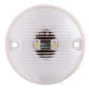 Фонарь габаритный передний ПАЗ,ЛИАЗ 12/24В белый LED (с проводом)