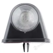 Фонарь габаритный белый кабины с проводом 12В (85х70)