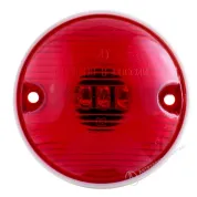 Фонарь габаритный задний автомобильный 12/24V, светодиод (ф68 красный под 2 болта)