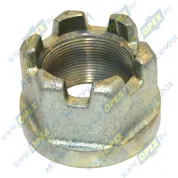 Гайка С/И М48х2 h=50 К=64 , корончатая крюка буксировочного МАЗ (М48х2 h=50 К=64, корончатая)