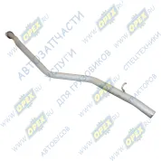 Труба выхлопная ГАЗ-2705,3221,Газель (дв.ЗМЗ-40524,УМЗ-4216,Крайслер)Евро-3, ф65 L=2270; 1 ромбич.фланец 2отв.ф9 с крючком, кривая,