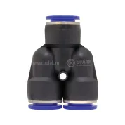 Фитинг (тройник) Y-образный; трубка ф10/ф10/ф10мм