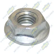 Гайка ГОСТ-8918 М5х1 h=4 К=8/9 с зубчатым буртиком
