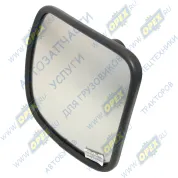 Зеркало (ПВХ) боковое КАМАЗ,МАЗ широкоугольное сферическое без обогрева (227х227х83)