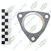 Прокладка фланца приемной трубы МАЗ,КРАЗ,УРАЛ (98х98; фвнутр=58; 3отв.ф10; м/асбест,треуг.,малая)