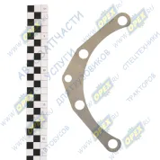 Прокладка (сталь) С/Ф L=193х0,5; 4отв.ф14 регулир.,1отв.ф10