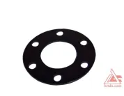 Пластина (сталь) ф50х100х4, 6отв. ф11 круглая