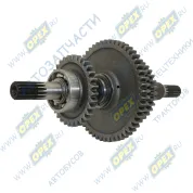 Вал выходной (21-31) ф30,L=360 c шестер.и подш.в сб.