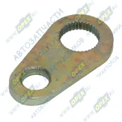 Пластина валика управления фрикцион.лентами, L=55, h=5, 1отв.ф18 и 1отв.ф12