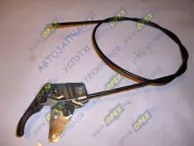 Трос ф6 L=1800 в оплетке с кроншейном и рычагом капота ГАЗ-3302 (1538х0х0)