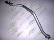 Труба выхлопная кривая (сталь) ГАЗ-2217,Соболь (дв.ЗМЗ-40524,Евро-3) ф63 L=1690; 1 ромбич.фланец, с крючком