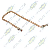 Трубка (медь) ф18 L=1150 Г=М27+К30/Г= М27+К30 от компрессора к штуцеру ГАЗ-33106,Валдай (дв.Cummins)